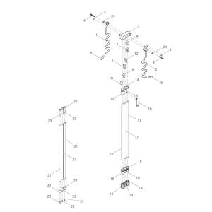 【部品】 樹脂ワッシャ (39531) パーツNo.24 [第一精工 サーフ三脚 アルミ製ミニ2号]