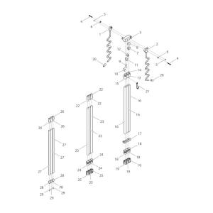 【部品】 元受C (39563) パーツNo.9 [第一精工 サーフ三脚 アルミ製3号]