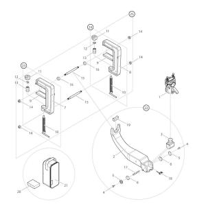部品】 ピン3x18 (59168) パーツNo.14 [第一精工 サーフ三脚レバー式DX