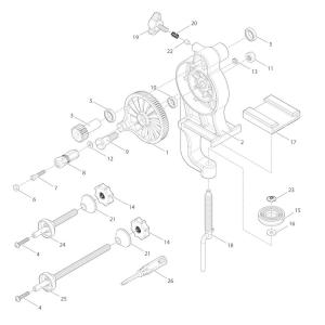 【部品】 ドライブギア (39411) パーツNo.3 [第一精工 高速リサイクラー2.0]｜エナドットコム Yahoo!店