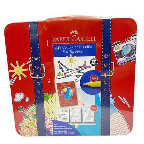 ファーバーカステル コネクターペン 40本セット スーツケース コネクタークリップ6個 パスポート1...