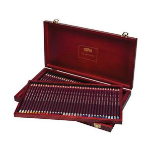 送料無料 ダーウェント 色鉛筆 カラーソフト 72色 ウッドボックスセット 油性色鉛筆｜enauc