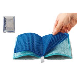 新発想　めくって拭く　ノート型お掃除クロス　12面　ループ付き　1枚3役　フキン　布巾　掃除　