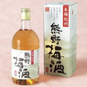 熊野梅酒 720ml 13度 [プラム食品 和歌山県 梅酒] 紀州南高梅使用 本場紀州の梅酒