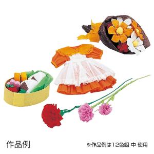 クレープ紙 250×250 6色組 1セット入...の詳細画像1