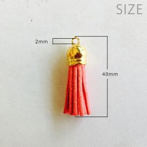約40mm スエードタッセルチャーム 全12色...の詳細画像1