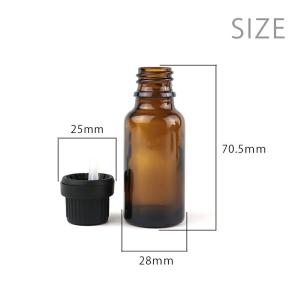 20ml 1個入 遮光瓶 茶色 ドロッパー付 ...の詳細画像1