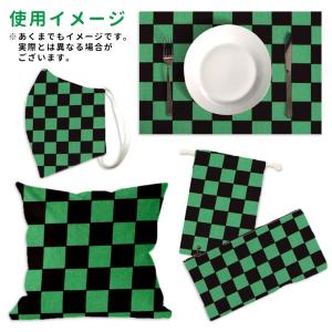 市松模様 模様サイズS 16mm 黒×緑 幅1...の詳細画像3