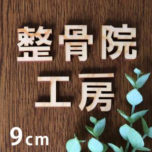 木製 切り抜き文字 漢字 ゴシック 9cm アン...の商品画像