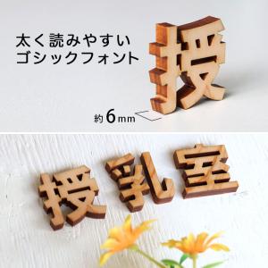 木製 切り抜き文字 漢字 ゴシック 9cm ア...の詳細画像1