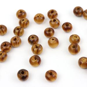 6mm×5mm 50個入 ウッドビーズ ストラ...の詳細画像2