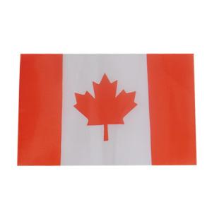 世界の国旗（約21×14cm）カ行国 ：カナダ/手旗 小さめ ミニ国旗 手持ち フラッグ 応援グッズ【ゆうパケット対応】