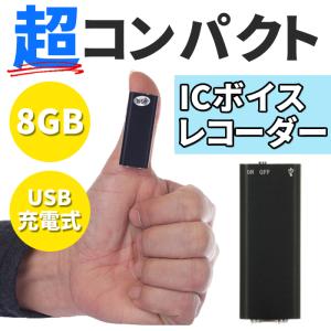 超小型 ボイスレコーダー8GB 長時間録音 USB充電 軽量 ポケットサイズ コンパクト 極小 簡単操作 会議 講義 授業 習い事 趣味 商談 証拠