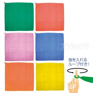 ループ付カラースカーフ ミニ 全6色 1個入 【ゆうパケット対応】