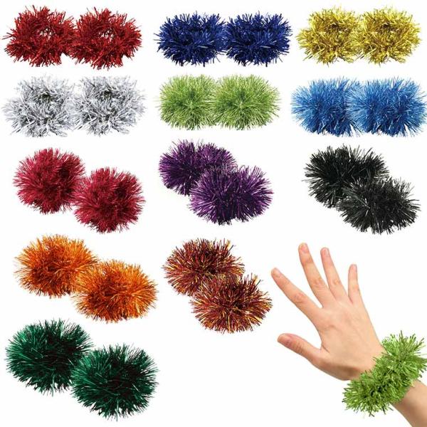 キラキラリストバンド 全12色 1組入  【ゆうパケット対応】