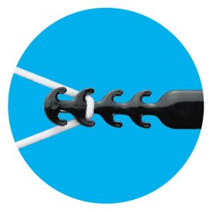 耳が痛くなりにくいマスクストラップ 黒 1個 ...の詳細画像1