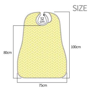 防水食事エプロン 洗濯可能 1枚入【ゆうパケッ...の詳細画像1