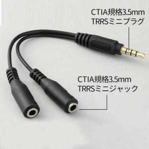 オーディオ分配ケーブル (イヤホン+マイク用)...の詳細画像1