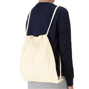 コットンハンドル付リュック ナチュラル 1個入...の詳細画像3