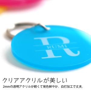 スタイリッシュアルファベット キーホルダー 円...の詳細画像3