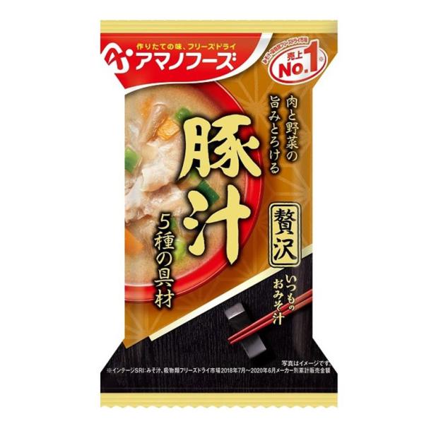 アマノフーズ いつものおみそ汁贅沢 豚汁 10食入【宅配便】