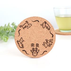 丸コースター 全模様 コルク製 奈良のおみやげ...の詳細画像2