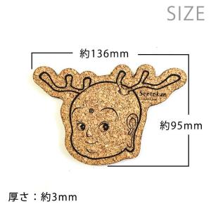 かたどりコースター せんとくん 顔 コルク製 ...の詳細画像1