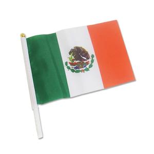 世界の国旗（約21×14cm）マ行国 ：メキシコ/手旗 小さめ ミニ国旗 手持ち フラッグ 応援グッズ【ゆうパケット対応】
