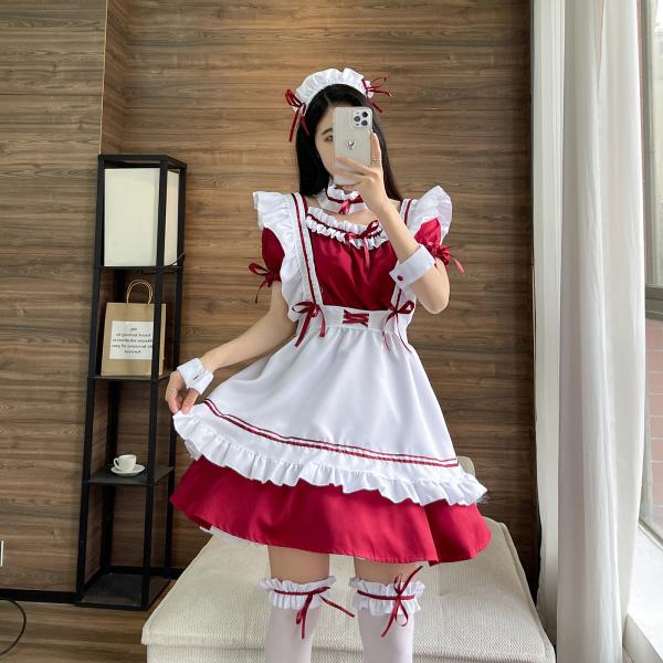 送料無料 ハロウィン衣装 メイド服 コスプレ 魔女 メイド コスチューム 巫女 仮装 ロングワンピー...