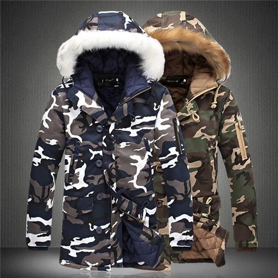 ダウンジャケット メンズ 迷彩柄 ダウンコート ジャケット フード付 ジャケット ダウン 中綿 ブル...