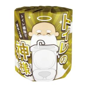 【ケース販売：50個】林製紙　トイレットペーパー　トイレの神様（運気が良くなる内容）｜encho