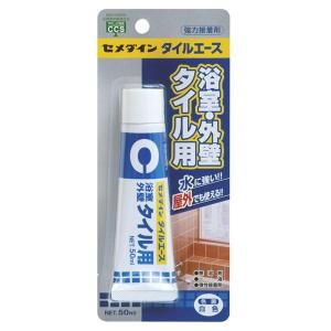 セメダイン 浴室・外壁・タイル用強力接着剤 タイルエース 白色 P50Ml CA-330｜encho