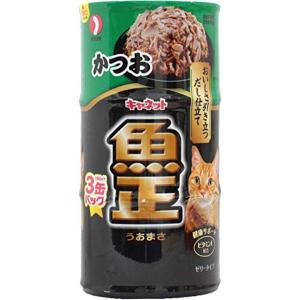 【ZOO】ペットライン キャネット ＜魚正＞ かつお 160g×3