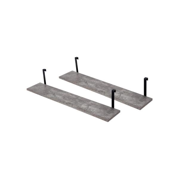 【メーカー直送】萩原ウォールラック棚板 2枚組 KTR-3142-T80MGY