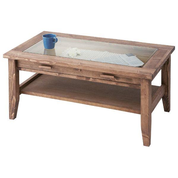 【メーカー直送】東谷 センターテーブル ブラウン CFS-842