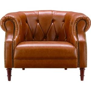 【メーカー直送】東谷 クイーンズ 1人掛 ブラウン GS-239LBR