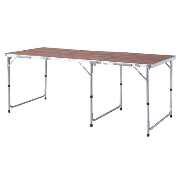 【メーカー直送】東谷 フォールディングテーブル ワイド D80 ブラウン ODL-558