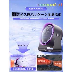 コードレスファン 卓上扇風機 LEDディスプレイ 5段階風量静音 usb デスクファン dcモーター ミニ扇風機 冷却 小型 usb扇風機 プレゼント 2025 夏 セール