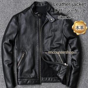 革ジャン レザージャケット メンズ 本革 バイクライダース 牛革 シングル ショート スリムタイプ ブランド ジャケット ミリタリー レザーコート 革ジャン レザージャケット メンズ 本革 バイク ライダース 牛革