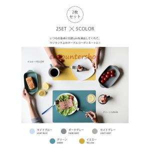 ランチョンマット 2枚セット シリコンマット ...の詳細画像1