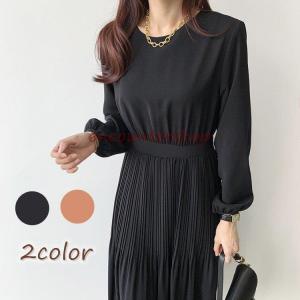 ドッキングワンピース 20代 30代 40代 50代 通勤 オフィス ひざ丈