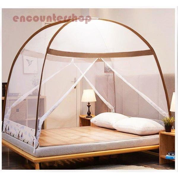 今夏の必需品 360°防蚊対策！ ワンタッチ 蚊帳 蚊除け テント式 ムカデ 虫 蚊 モスキートネッ...