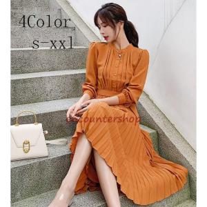 プリーツワンピース 韓国の商品一覧 通販 Yahoo ショッピング