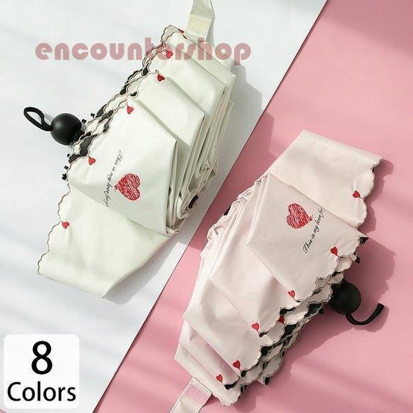 傘 レディース 可愛い 晴雨兼用 耐風 折りたたみ傘 折り畳み傘 ジャンプ おしゃれ 軽量 ハート ...