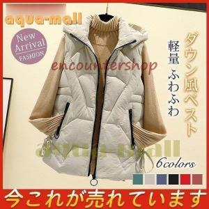 Johnbull（ジョンブル） レディース フーデッド ダウンベスト ah002