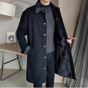 トレンチコート メンズ スプリングコート デニム ロングコート