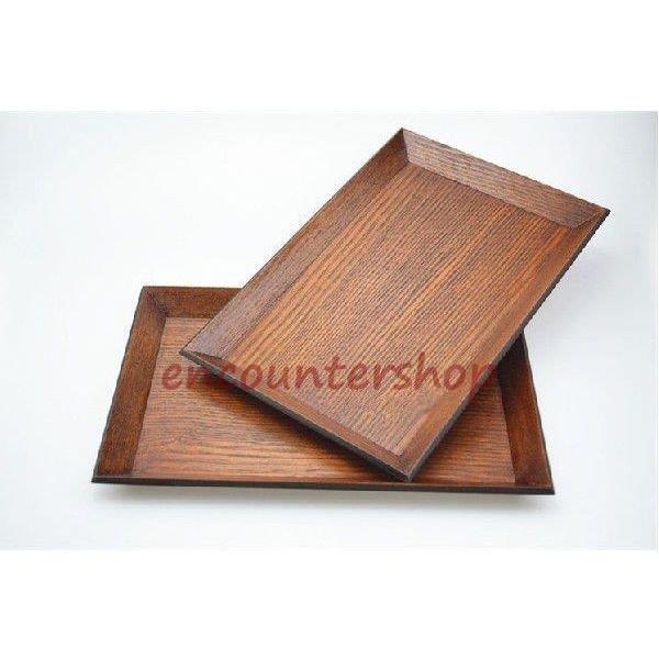 木製トレー　24.5×16.5cm×H1.5cm　8寸 トレー　トレイ/天然木/お膳/お茶/長角膳/