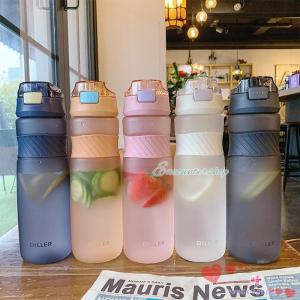 水筒 ストロー プラスチックボトル 500ml 800ml 大容量 水筒 軽い 便利 オシャレ ins風 子供 大人 体操 ヨガ トレーニング 運動水筒 スポーツ ボトル コップ｜encountershop