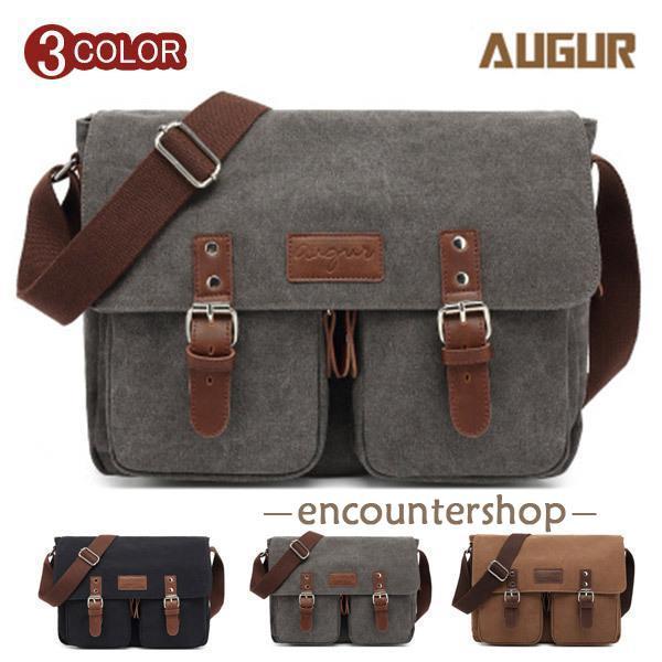 ショルダーバッグ メンズ レディース ビジネスバッグ キャンバスバッグ 斜め掛けバッグ 肩掛け 帆布...