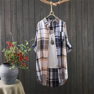 ロングシャツ シャツ レディース ロング 長袖...の詳細画像3
